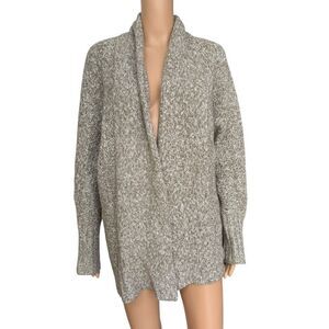 Anthropologie Angel of The North heather green Chauvet Oversize Cardigan size S